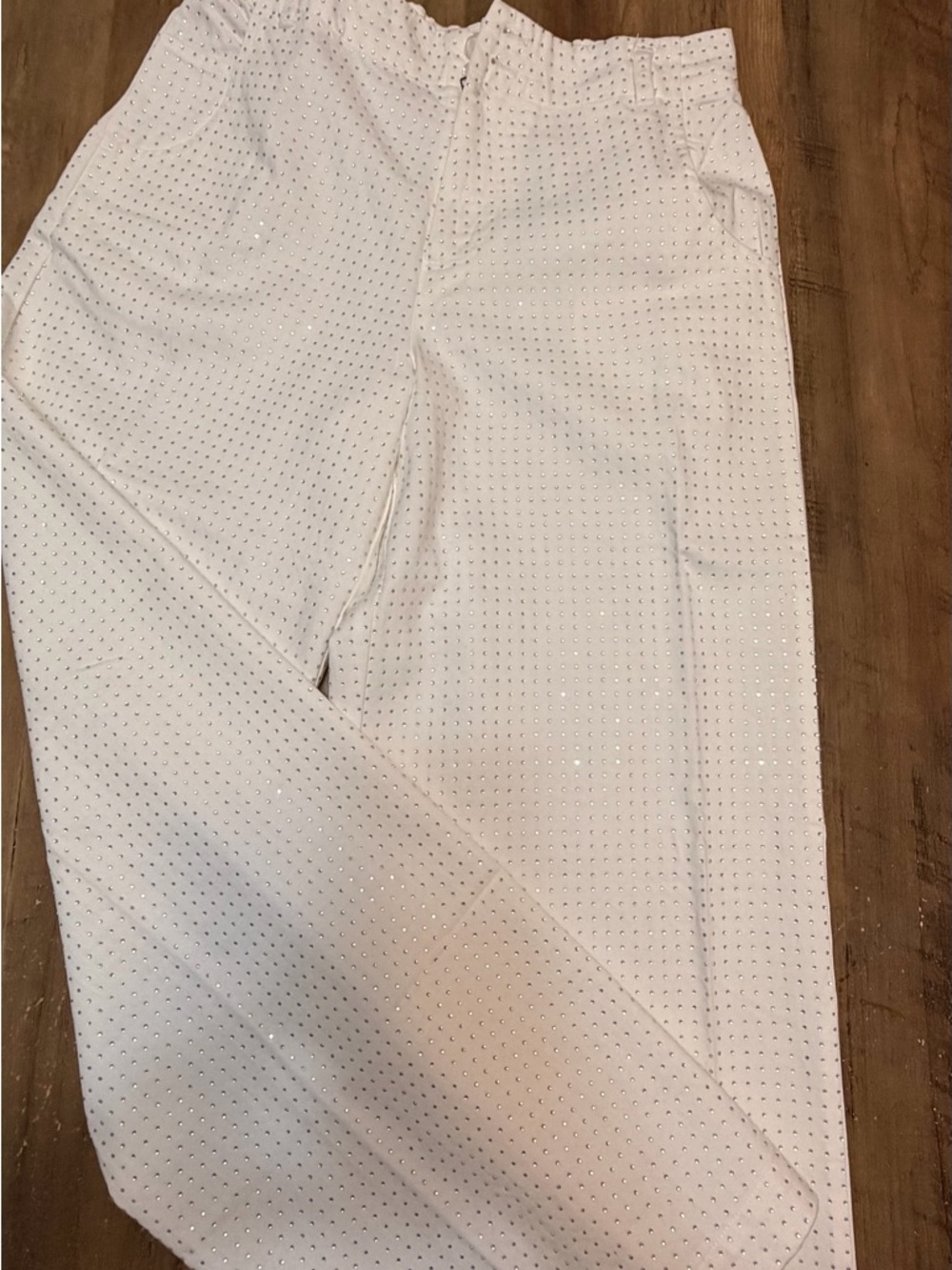 Women’s Straight Leg Eyelet Pants - White